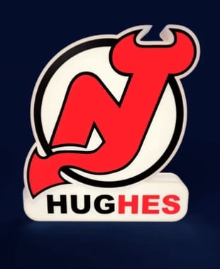 New Jersey Devils Sign – LED Strip Compatible 3d model