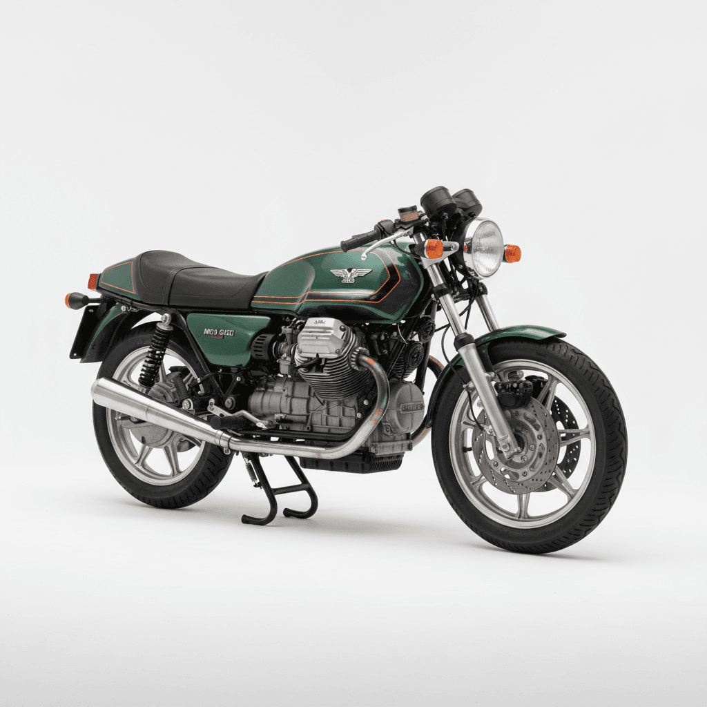 Moto Guzzi LeMans Vintage Sport Motorcycle 3d model