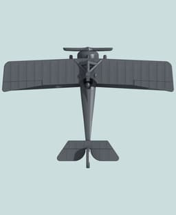 1:144 Nieuport 17 (Vickers+Lewis) 3d model