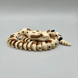 Articulated Sidewinder Rattle Snake | Pre-Painted + Optional 8mm Glass Eye Version 3d model