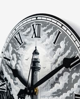 Midnight Lighthouse Clock 3d model