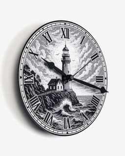 Midnight Lighthouse Clock 3d model