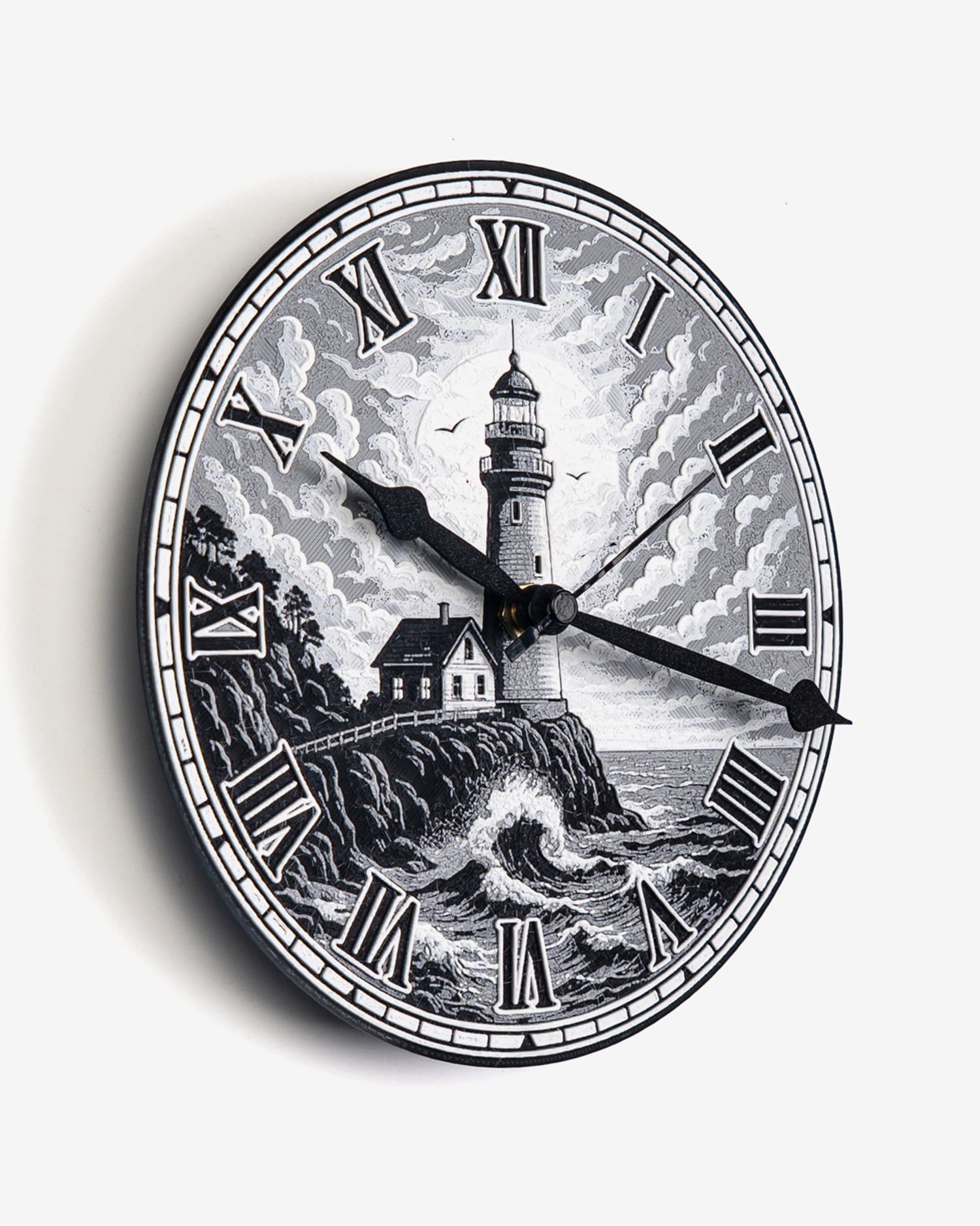 Midnight Lighthouse Clock 3d model