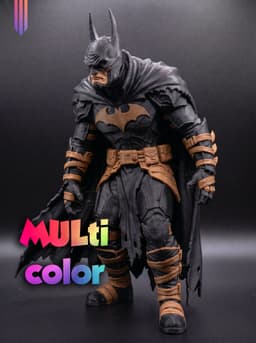 Dark Knight Tactical Batman Figure 3MF | FanArt Multi-Color | HighDetail 3d model