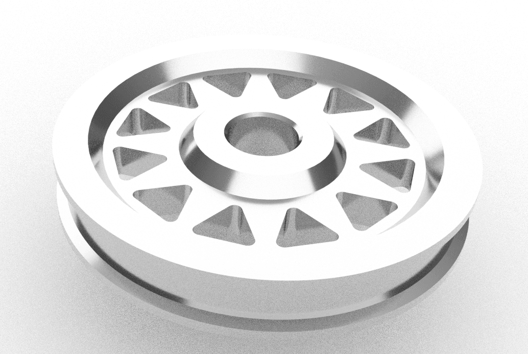 General Purpose Wheel 12cm (Dia) 3d model