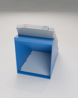 SNES Modular Storage Rack 3d model