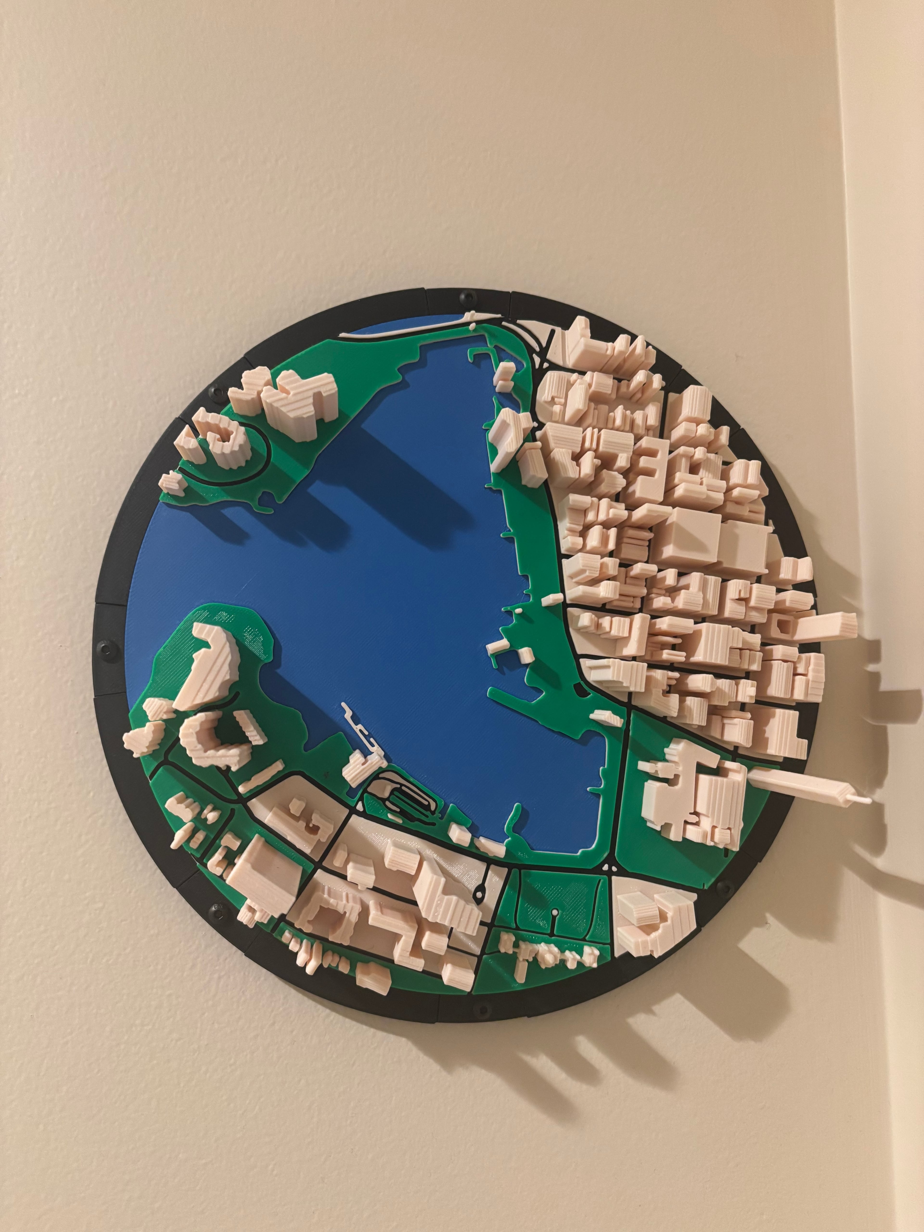 Victoria BC City Hexagon Tile 3d model