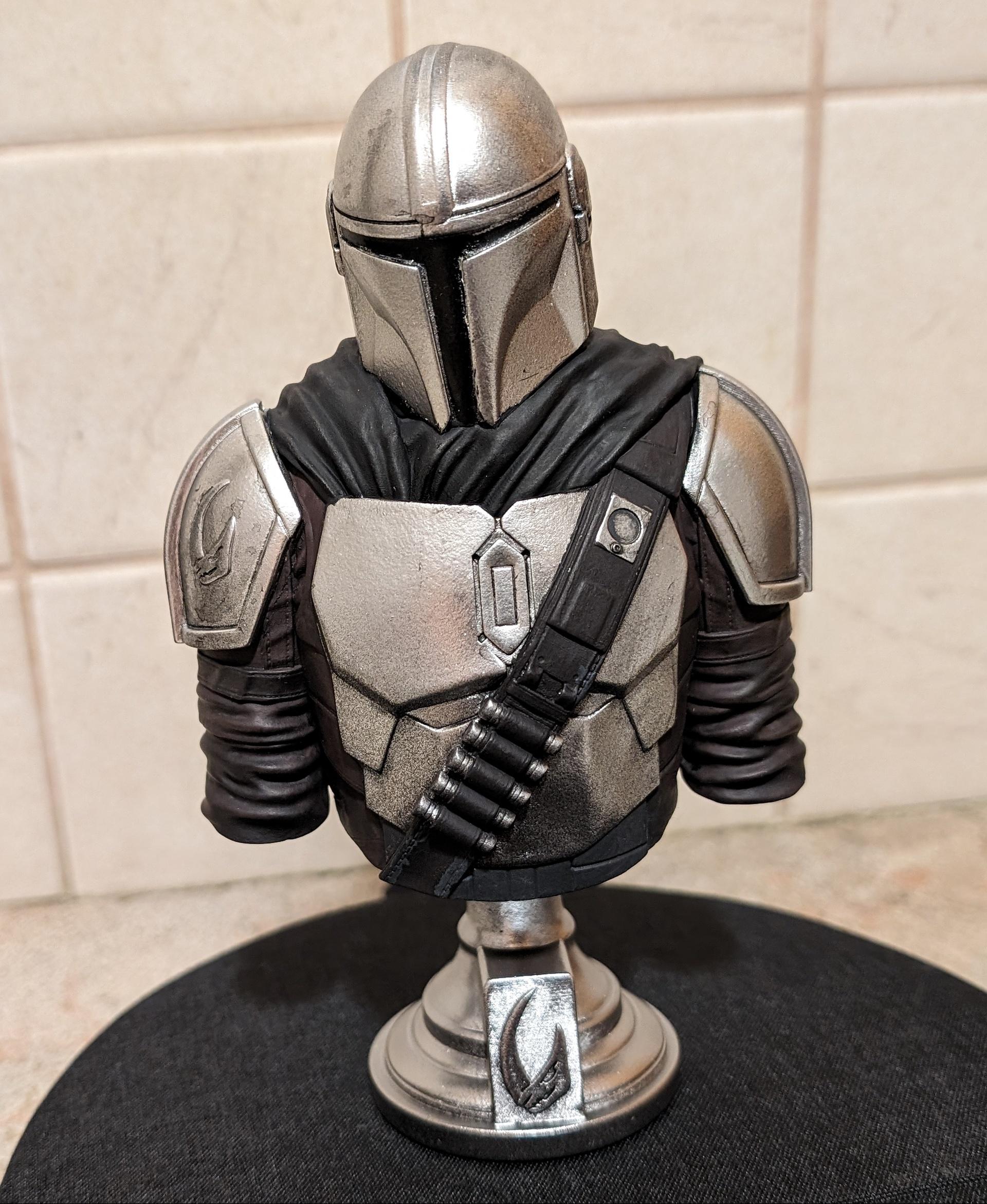 Mandalorian Bust- (Pre-Supported) - Great model to paint! - 3d model