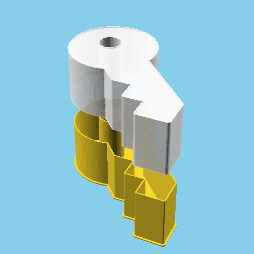 Key, nestable box (v1) 3d model