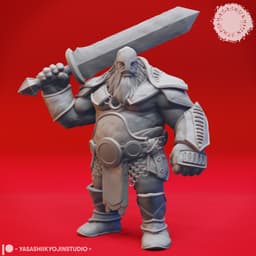 Fire Giants - Tabletop Miniatures (Pre-Supported) 3d model