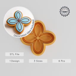 Rohini Nakshatra Vedic Astrology Cookie Cutter & Stamp Set, 6-Piece, S/M/L Sizes, Lunar Mansion, Indian Star PRODUCT_1084 3d model