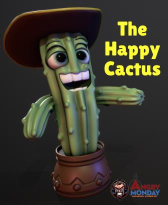 The Happy Cactus 3d model