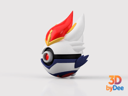 Cinderace Poke Ball 3d model