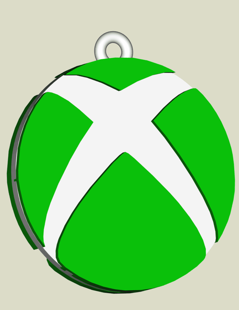 XBox earring, key chain, dogtag, jewlery 3d model