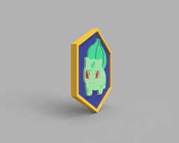 Bulbasaur Pokemon PokeCoin 3MF 3d model
