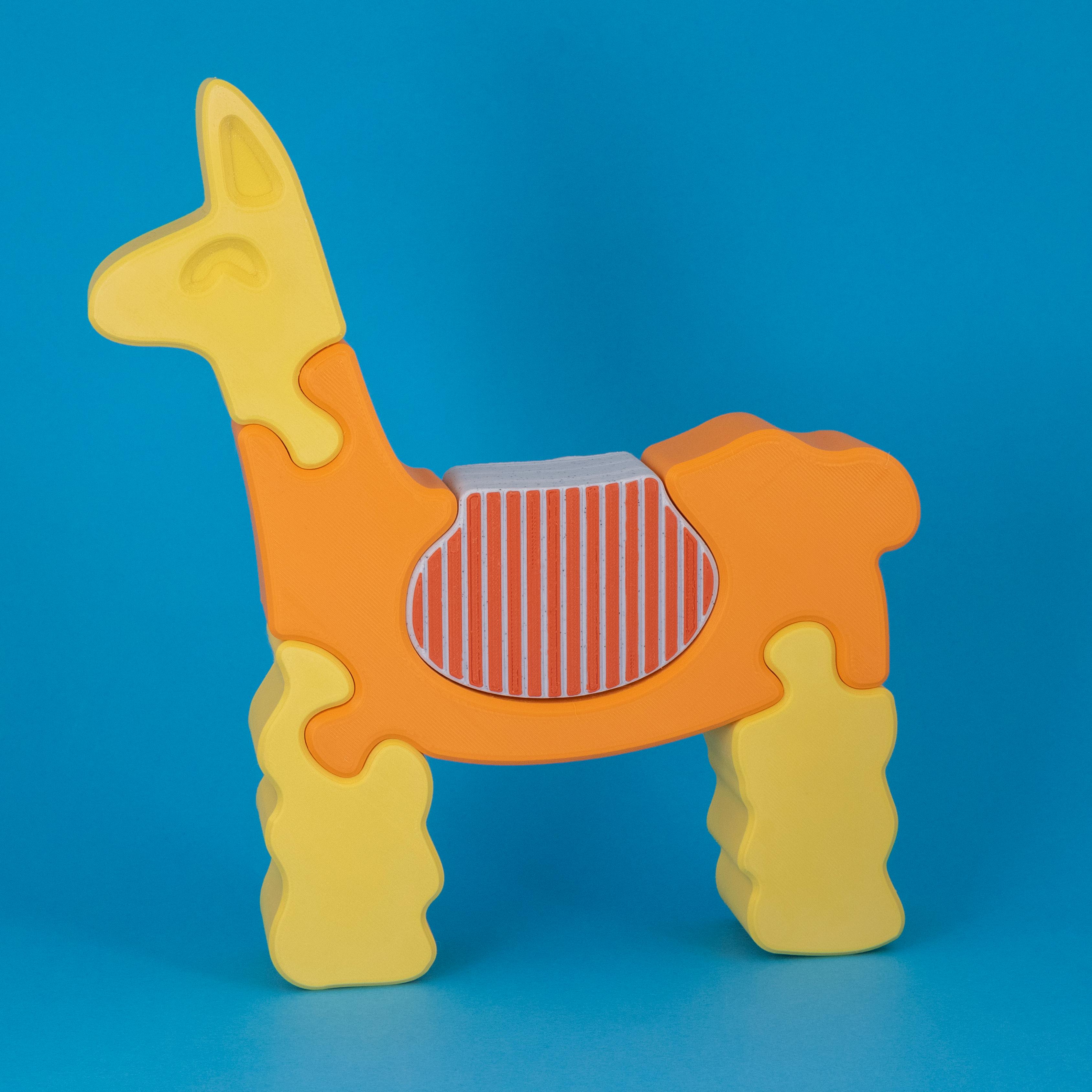 Llama Puzzle (Large) 3d model