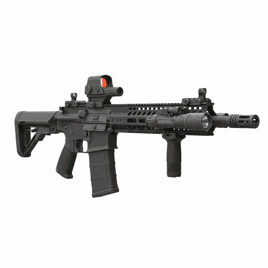 Gun AR 15 Tactical Sporting Rifle 3d model