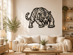 Tiger Wall Art Fierce Wildlife Decor.3mf 3d model