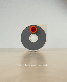 Spool, winding case for sewing measuring tape. 3d model