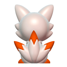 Cute Cryptid Baby Kitsune Fox Spirit 3D Printable Fantasy Model 3d model