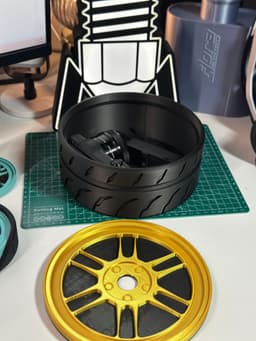 RPF1-Inspired Coffee Table Organizer Bin 3d model