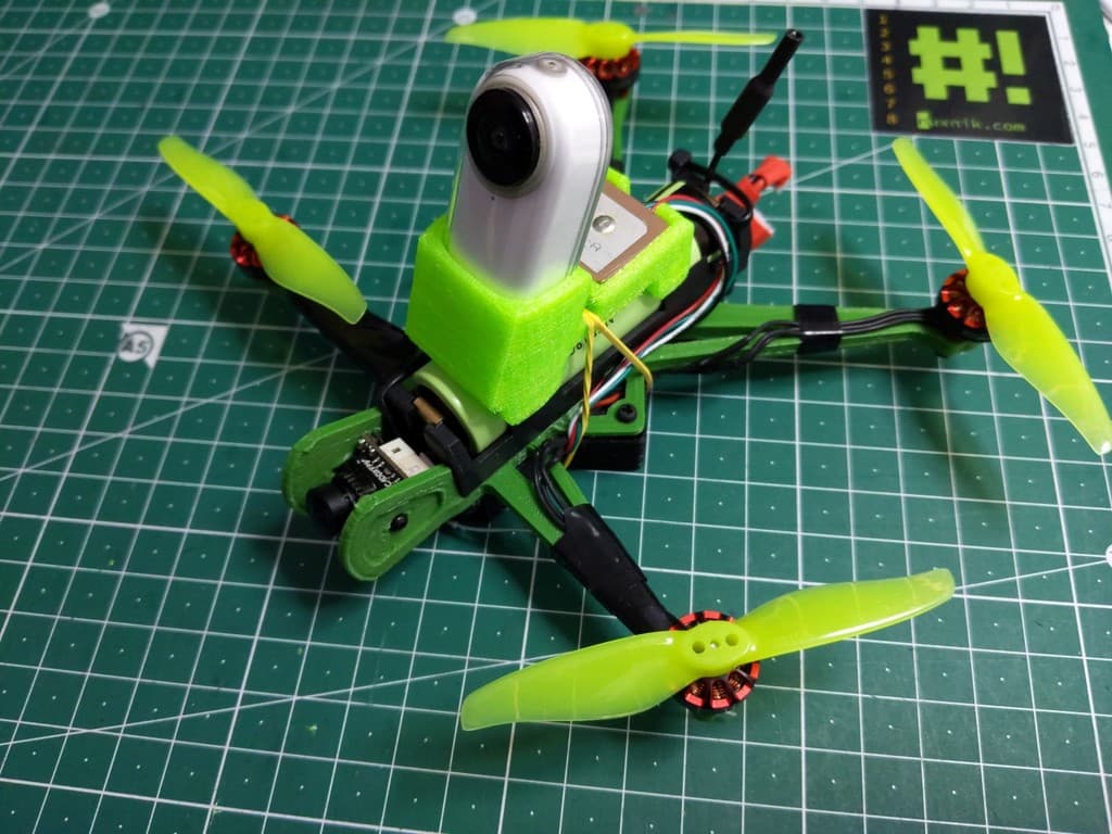 #NanoLongRange / Rekon 3 Insta360 Go mount 3d model