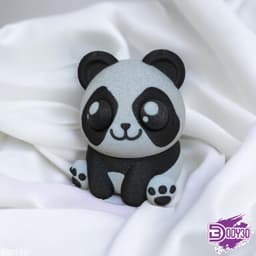 Crazy Panda & Cat ( No Supports ) 3d model