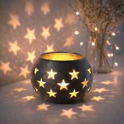 Star Pattern Candle Holder | Shadow Light Lantern | Cozy Home Decor | Tea Light Holder 3d model