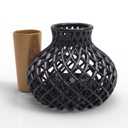 GEOMETRIC LATTICE VASE 3d model