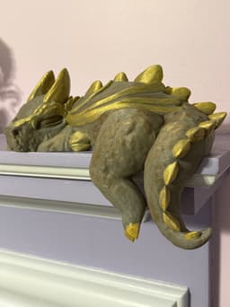 Sleepy Dragon Shelf Buddy 3d model