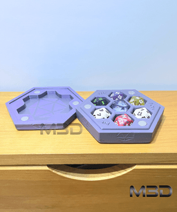 Hexagon Dice Box / no supports / 3mf included 3d model