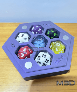 Hexagon Dice Box / no supports / 3mf included 3d model