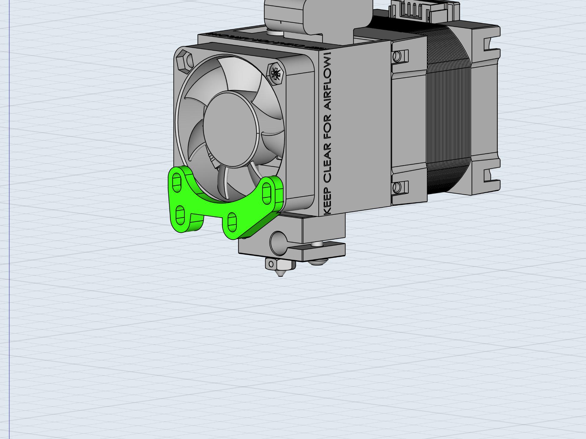 Simple Mount for DC42s Differential IR probe to the e3D Hemera 3d model