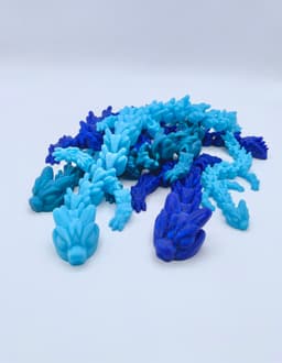 Polymaker Panchroma Luminous Blue, Starlight Twilight and Translucent Blue PETG 3d model