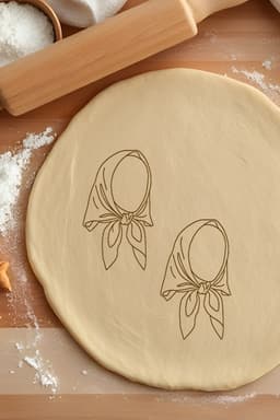 Rus Babushka Cookie Cutter, Biscuit Cutter 3d model