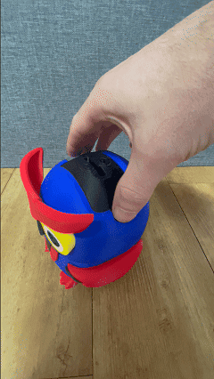 Owl Piggy Bank & Pen Holder – 2-in-1 Modular Desk Organizer 3d model