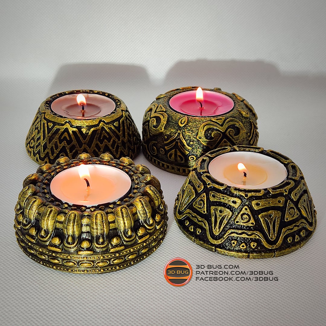 Tealight Holder 002 3d model