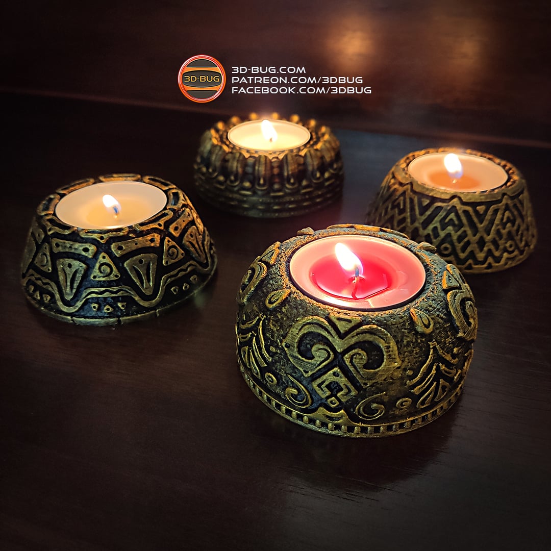 Tealight Holder 002 3d model