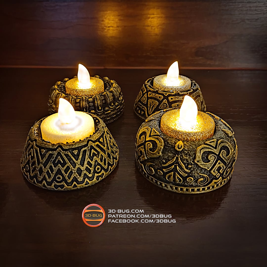 Tealight Holder 002 3d model