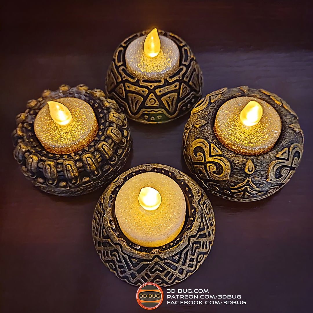 Tealight Holder 002 3d model