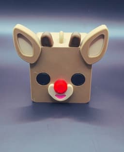 Blokkheadz Rudolph - Magnet, Ornament and Regular Collectible 3d model
