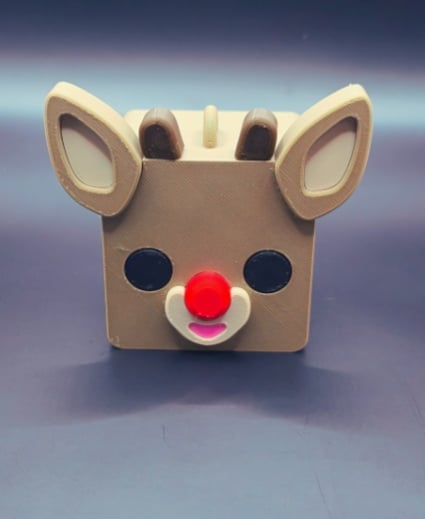 Blokkheadz Rudolph - Magnet, Ornament and Regular Collectible 3d model