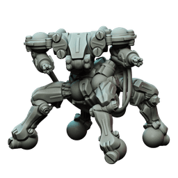 Corporate Walker Mech - Heavy Support - cyberpunk 32 mm scale 3d model