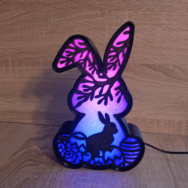 BUNNY RABBIT LED LAMP 3d model