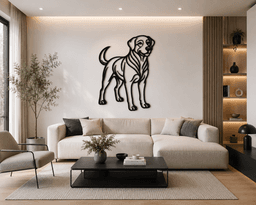 Labrador Dog 2D Wall Art.stl 3d model