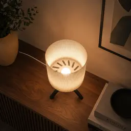 TRIPOD LAMP (WUMI) - LAMP KIT LAMP / BASKET STYLE LAMPSHADE / DESIGNER LAMP / MODERN HOMEDECOR 3d model