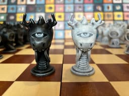 Art Toy Chess Set (No Supports) 3d model