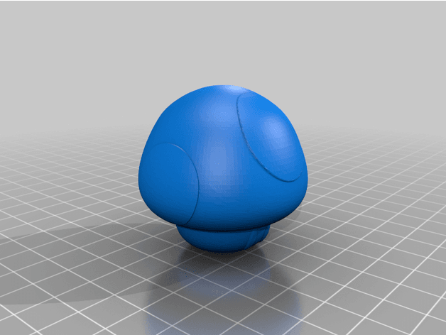 Cute Mario Mushroom 3d model