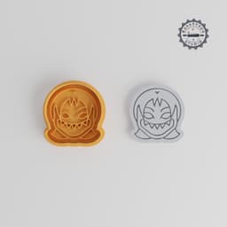 Demon Girl Shape Cutter & Stamp, Cookie Fondant Tool, Horror Theme, 3 Sizes Collection, Halloween Scary Decor PRODUCT_981 3d model