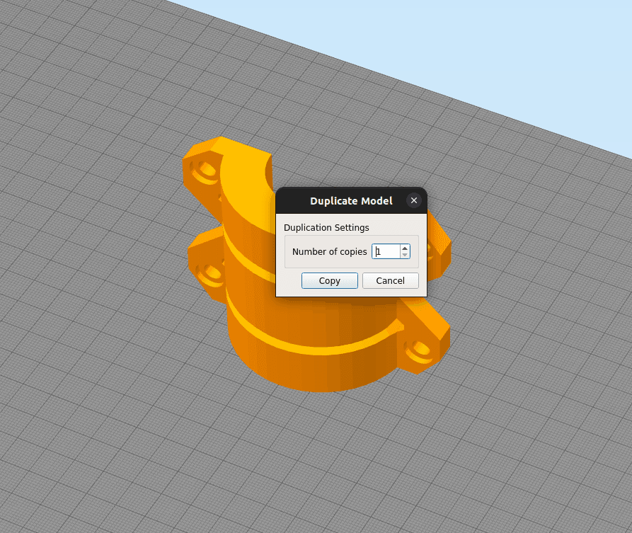 Clamp Chair stop Sinking 65mm 3d model